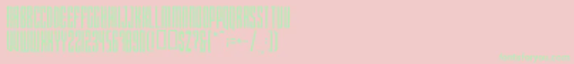 Xrayted Font – Green Fonts on Pink Background