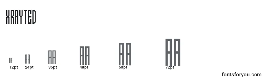 Xrayted Font Sizes