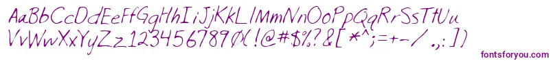 Шрифт ReidRegular – фиолетовые шрифты на белом фоне