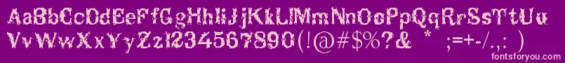 Шрифт Breakable – розовые шрифты на фиолетовом фоне
