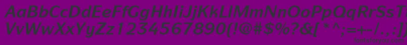 ItcSymbolLtBoldItalic Font – Black Fonts on Purple Background