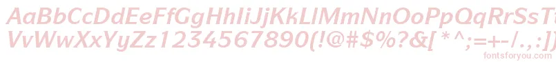 ItcSymbolLtBoldItalic Font – Pink Fonts on White Background