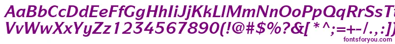 ItcSymbolLtBoldItalic Font – Purple Fonts on White Background