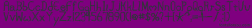 MaryJane Font – Black Fonts on Purple Background