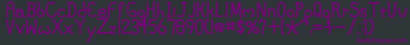 MaryJane Font – Purple Fonts on Black Background