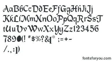MetermiserRegular font – letter Fonts