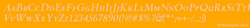 En savoir plus sur la police WinthorpescItalic Police WinthorpescItalic – polices roses sur fond orange