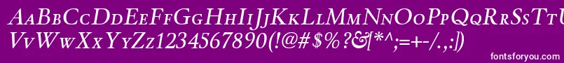 WinthorpescItalic Font – White Fonts on Purple Background