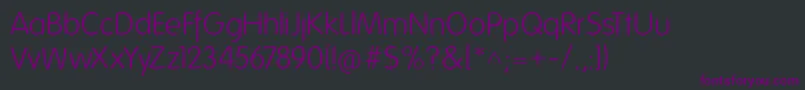 Folksfs-Schriftart – Violette Schriften auf schwarzem Hintergrund
