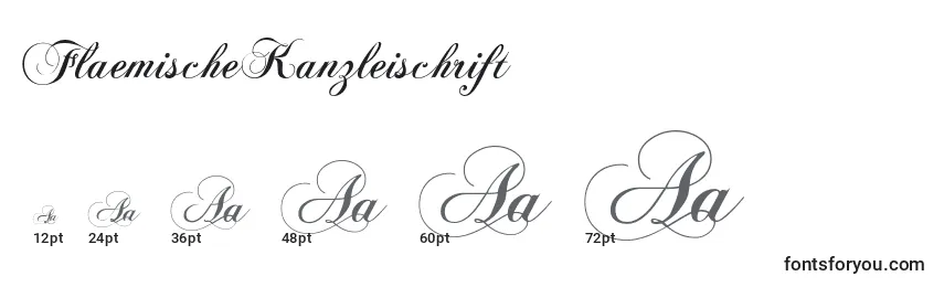 FlaemischeKanzleischrift Font Sizes