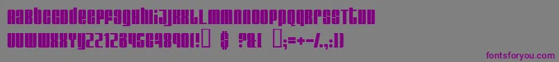 Glare Font – Purple Fonts on Gray Background