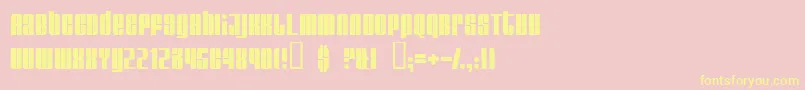 Glare Font – Yellow Fonts on Pink Background