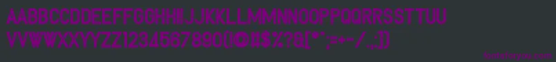 Toreadore Font – Purple Fonts on Black Background