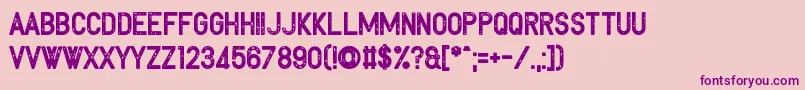 Toreadore Font – Purple Fonts on Pink Background