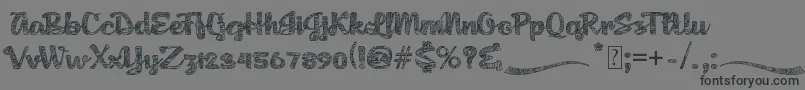 More about AgnesPlatoon Font AgnesPlatoon Font – Black Fonts on Gray Background