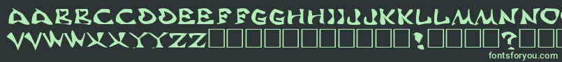 AaahSpeed Font – Green Fonts on Black Background