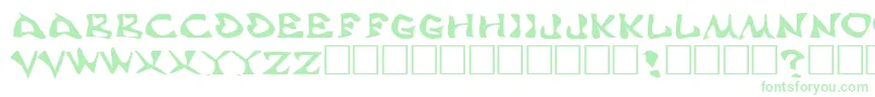 AaahSpeed Font – Green Fonts on White Background
