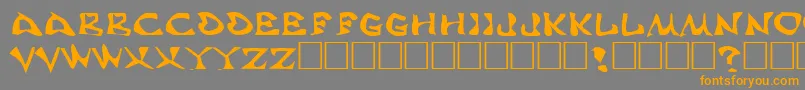 Шрифт AaahSpeed – оранжевые шрифты на сером фоне