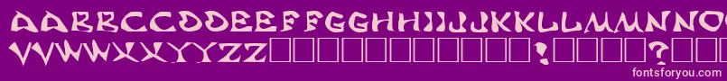 AaahSpeed Font – Pink Fonts on Purple Background