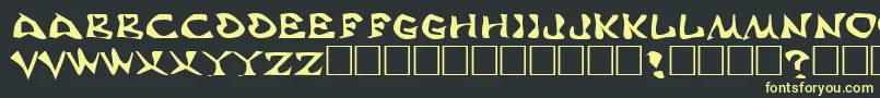 AaahSpeed Font – Yellow Fonts on Black Background