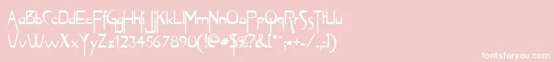 Tentakel Font – White Fonts on Pink Background