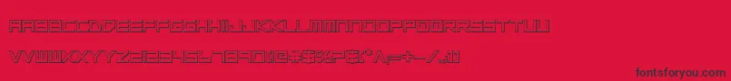 Lgsb3D Font – Black Fonts on Red Background