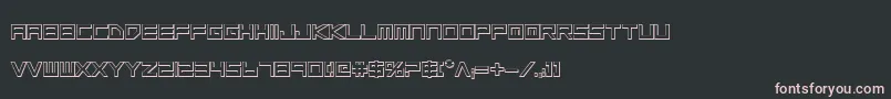 Шрифт Lgsb3D – розовые шрифты на чёрном фоне