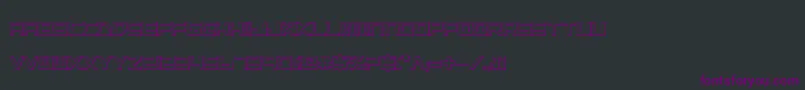 Lgsb3D Font – Purple Fonts on Black Background
