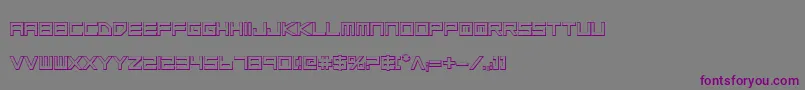 Lgsb3D Font – Purple Fonts on Gray Background