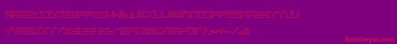 フォントLgsb3D – 紫の背景に赤い文字