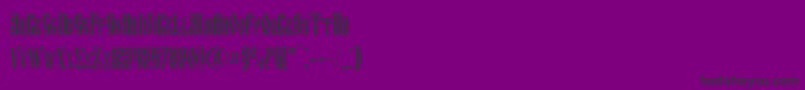 Fitavjazc-fontti – mustat fontit violetilla taustalla
