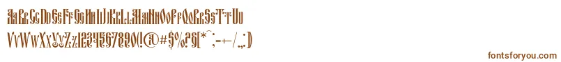 Fitavjazc Font – Brown Fonts on White Background