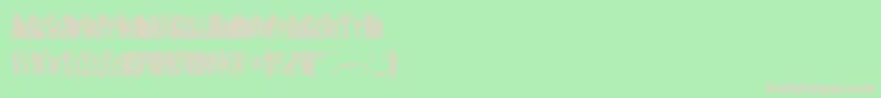 Fitavjazc Font – Pink Fonts on Green Background