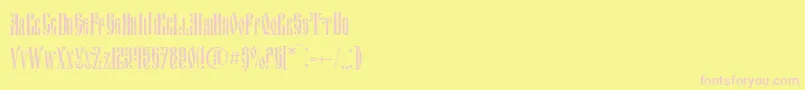 fuente Fitavjazc – Fuentes Rosadas Sobre Fondo Amarillo