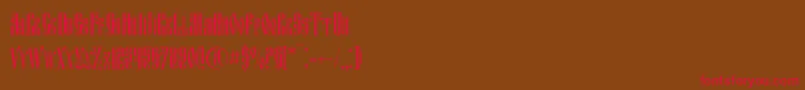 Fitavjazc Font – Red Fonts on Brown Background