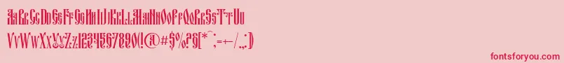 Fitavjazc Font – Red Fonts on Pink Background