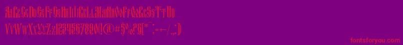 fuente Fitavjazc – Fuentes Rojas Sobre Fondo Morado
