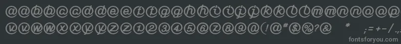 Saiba mais sobre a fonte LinotypeMailboxHeavy Fonte LinotypeMailboxHeavy – fontes cinzas em um fundo preto