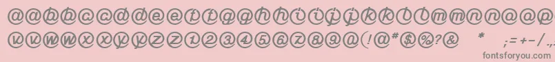 LinotypeMailboxHeavy Font – Gray Fonts on Pink Background