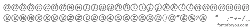 LinotypeMailboxHeavy-Schriftart – Graue Schriften auf weißem Hintergrund