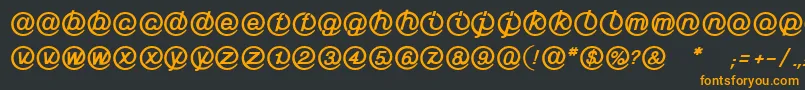 fuente LinotypeMailboxHeavy – Fuentes Naranjas Sobre Fondo Negro
