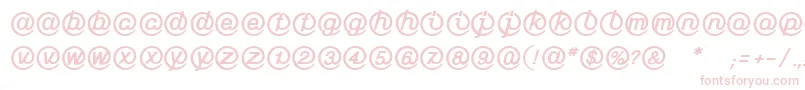 LinotypeMailboxHeavy-Schriftart – Rosa Schriften auf weißem Hintergrund