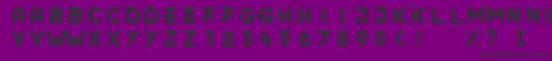 フォントOrderRounded – 紫の背景に黒い文字