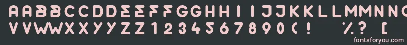 OrderRounded Font – Pink Fonts on Black Background