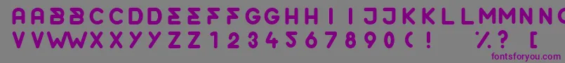 OrderRounded-Schriftart – Violette Schriften auf grauem Hintergrund