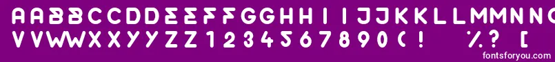 OrderRounded Font – White Fonts on Purple Background