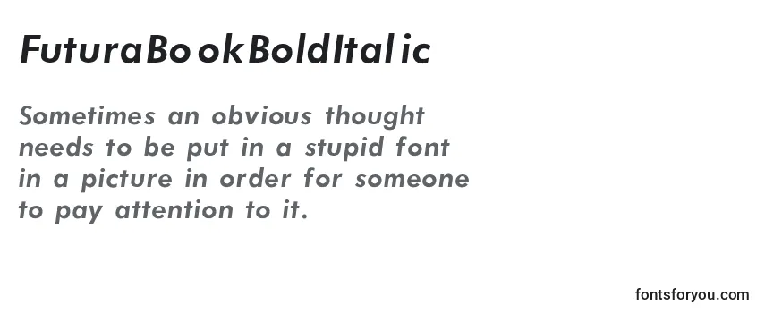 FuturaBookBoldItalic Font