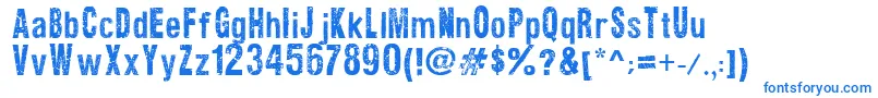 TextureRoad Font – Blue Fonts