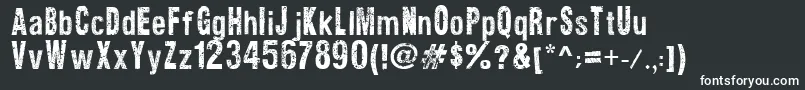 TextureRoad Font – White Fonts