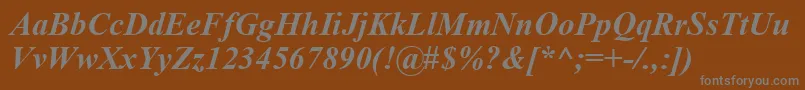 Шрифт Timeskbi – серые шрифты на коричневом фоне